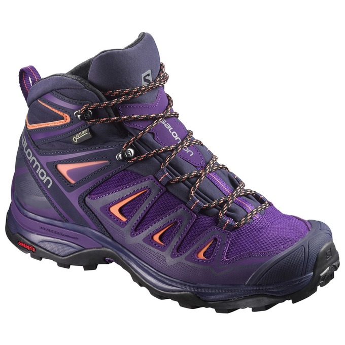 SALOMON X ULTRA 3 MID GTX® W Philippines - Women's Hiking Shoes - Purple | 350216-JQH